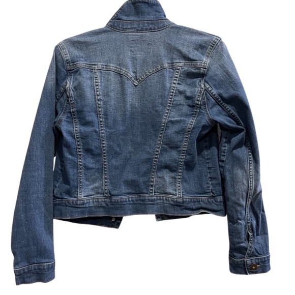 Jessica Simpson Denim Blue Jean Jacket Medium Stretch - Picture 2 of 5